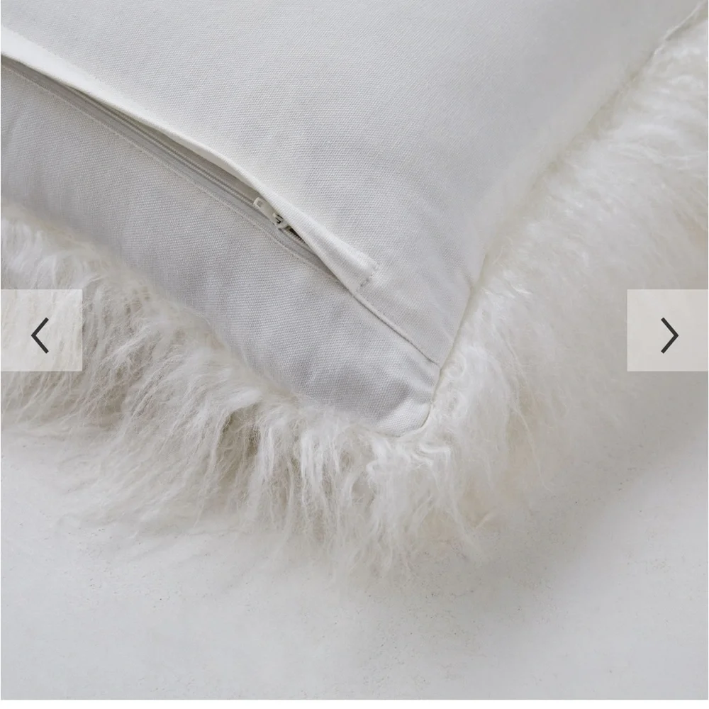 West Elm Mongolian Sheep Pillow Cover (1)